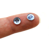 6mm Sparkling Blue Unicorn Glass Eyes