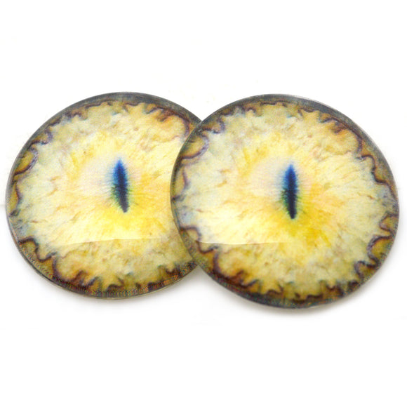 Yellow Sphynx Cat Glass Eyes