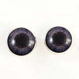 Dark Purple Spiderweb Sew-On Button Glass Eyes