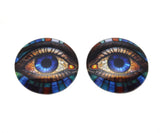 Stained Glass Colorful Eyes