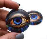 Stained Glass Colorful Eyes