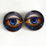 stained glass colorful eyes sew on glass eyes