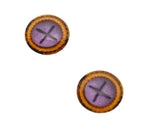 X-Stitch Glass Eyes with Fabric Button Design