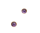 6mm X-Stitch Glass Eyes with Fabric Button Design