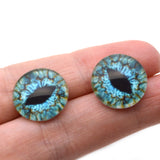 16mm Turquoise Blue Dragon Glass Eyes