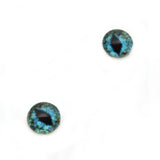 6mm Turquoise Blue Dragon Glass Eyes