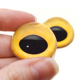 Wild Yellow creature high dome glass eyes