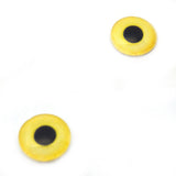 16mm Yellow Snow Owl Glass Bird Eyes
