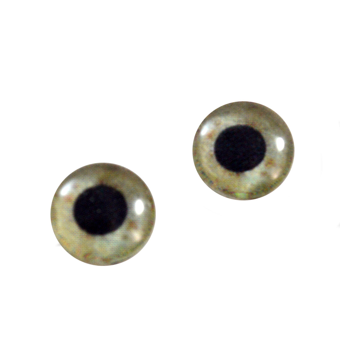 Large Pupil Straw Glass Eyes 10mm
