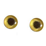 10mm gold metallic glass eye