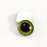 Green and Yellow Celtic Weave Glass Eyes