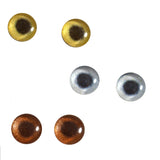 10mm metallic glass eyes