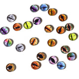 12 Pairs of 8mm Dragon Glass Eyes