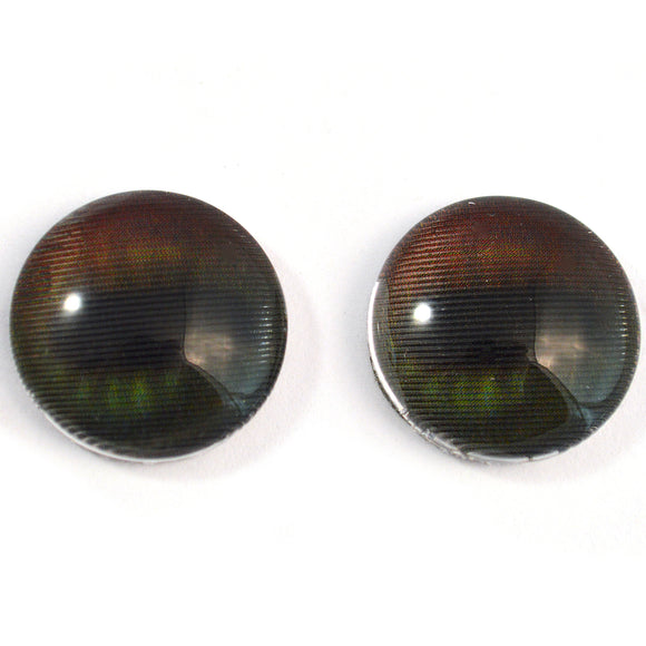 16mm Dark Color Changing Animated Horse Glass Eyes