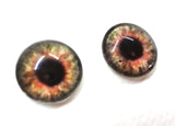 Brown Clockface Steampunk Glass Eyes