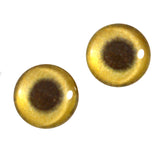 16mm gold metallic glass eye
