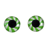 Green Mint Candy Glass Eyes