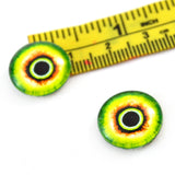 16mm Green and Yellow Monster Glass Eyes