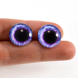 16mm Wide Light Purple Fantasy Glass Eyes