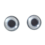 Silver Metallic Glass Eyes