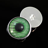 Cyberpunk Green Microchip Sew-on Eyes