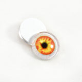 Orange and Yellow Human Glass Eyes with Whites