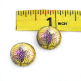 16mm Yellow and Purple Lizard Reptile Glass Eyes
