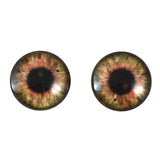 Brown Clockface Steampunk Glass Eyes