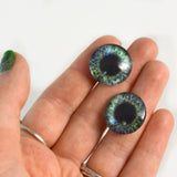 20mm Green and Blue Human Glass Eyes