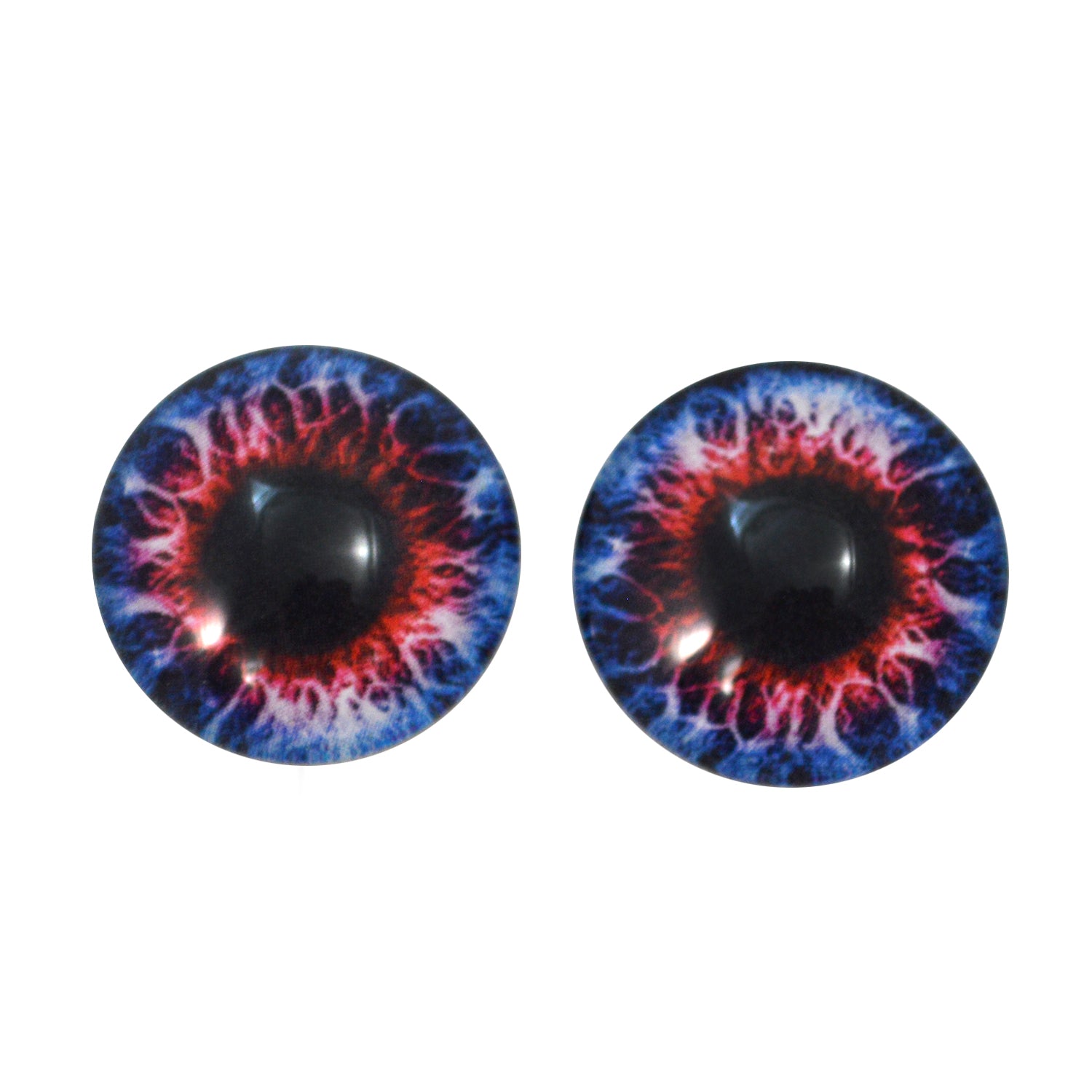 Red Moon Glass Cabochons – Handmade Glass Eyes