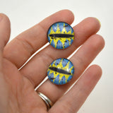 20mm Blue and Yellow Fantasy Dragon Glass Eyes