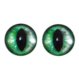Green Cat Glass Eyes