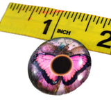 25mm Pink Butterfly Glass Eye