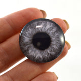 Black and White Gray Steampunk Glass Eye
