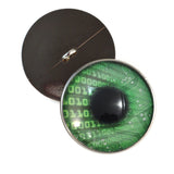 Cyberpunk Green Microchip Sew-on Eyes