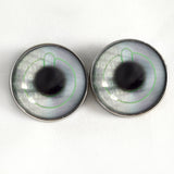 Power Button Cyberpunk Sew-on Glass Eyes