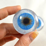 Blue Human Glass Eyes with Whites