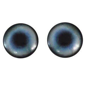 Blue Husky Dog Glass Eyes