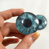 Mint Blue Mermaid Glass Eyes