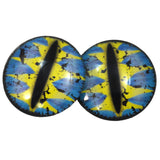 Blue and Yellow Fantasy Dragon Glass Eyes