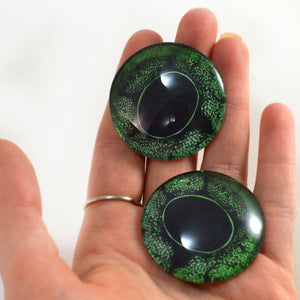 Green Frog Glass Eye