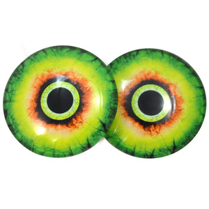 Green and Yellow Monster Glass Eye