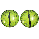 Lime Green Dragon Glass Eyes
