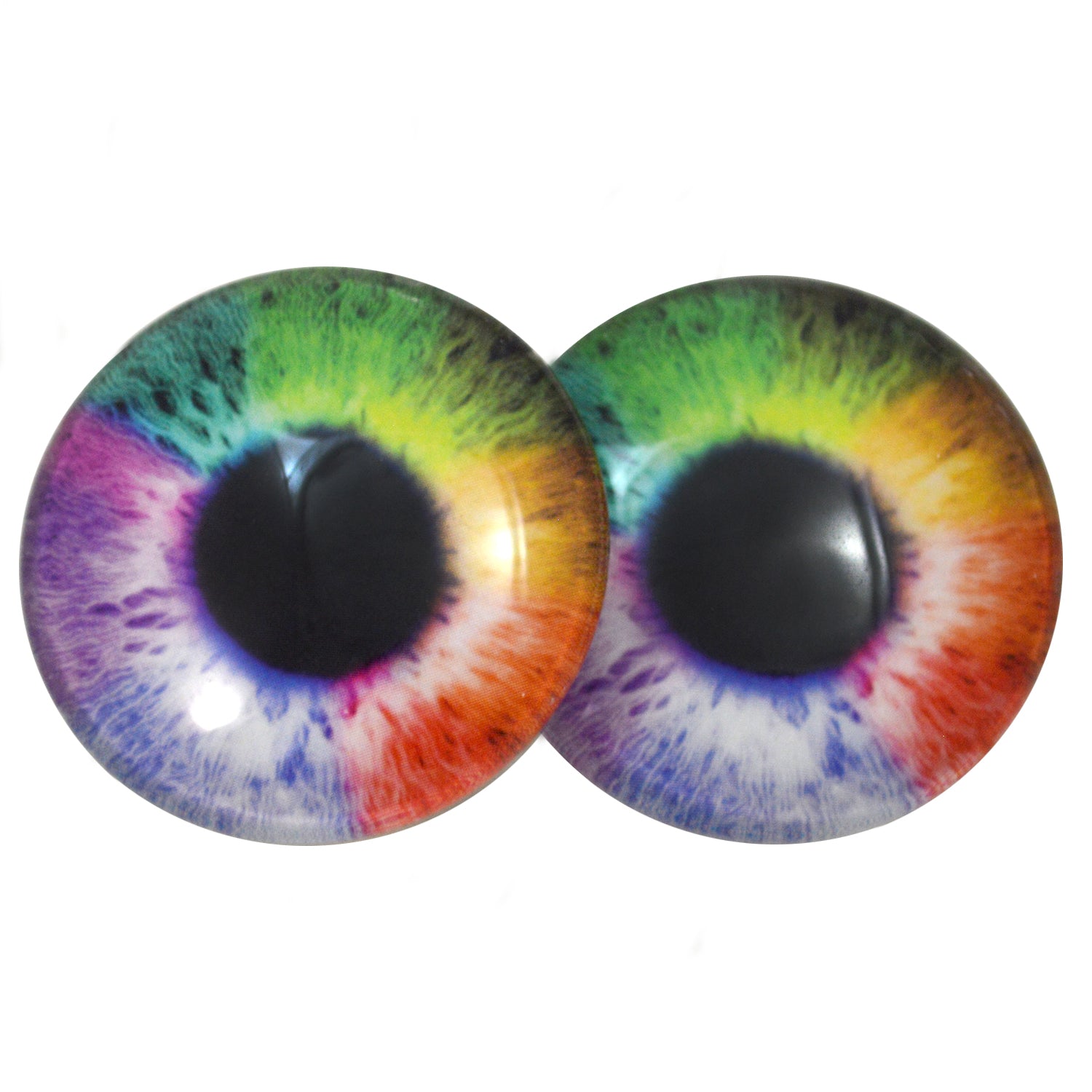 Colorful Rainbow Glass Eyes – Handmade Glass Eyes