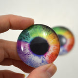 Colorful Rainbow Glass Eyes