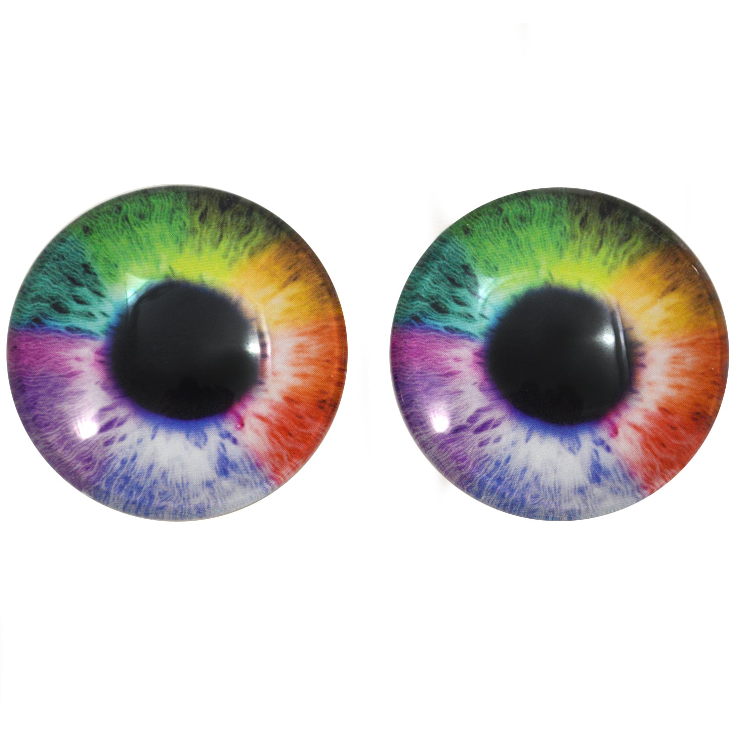 Colorful Rainbow Glass Eyes – Handmade Glass Eyes