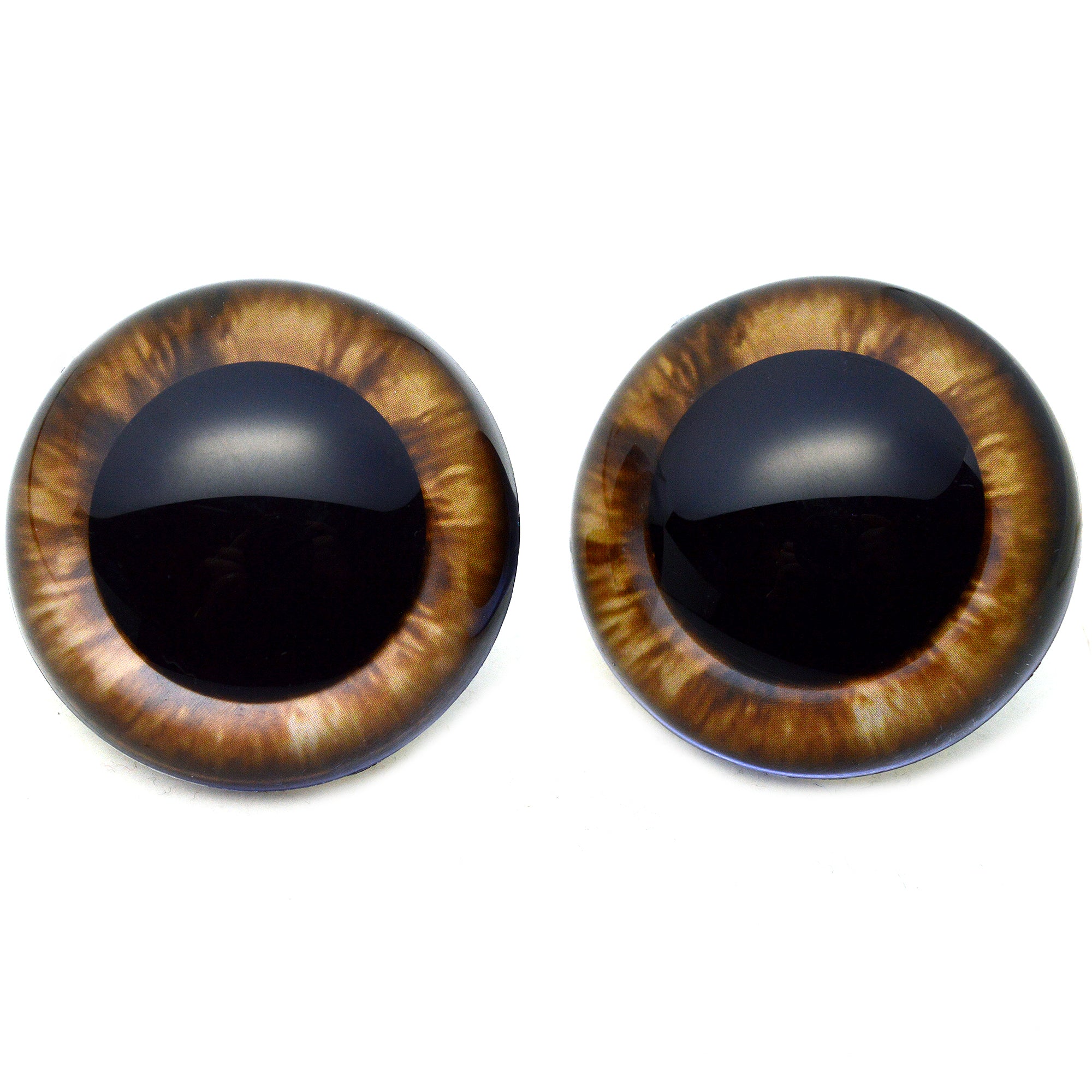 1 PAIR of Brown Plastic Safety Eyes for Teddy and Memory Bears