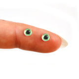 4mm Miniature Bright Green Doll Glass Eyes