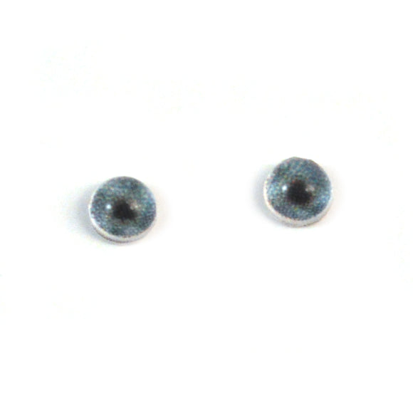 4mm Miniature Dark Teal Doll Glass Eyes