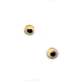 4mm Super Small Light Brown Wolf Tiny Animal Glass Eyes